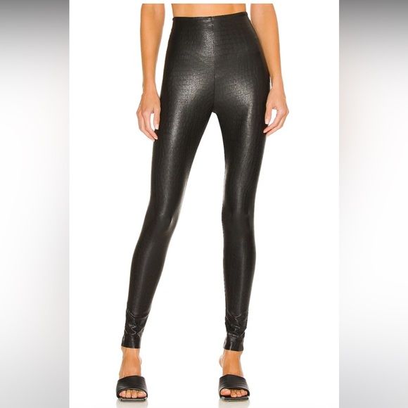 Commando Faux Leather Croc Leggings - Picture 1 of 4